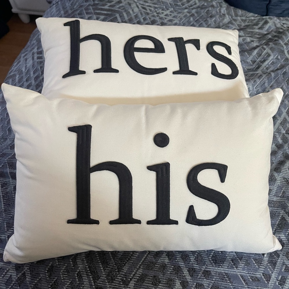 Charter Club His & Hers Decorative Pillows